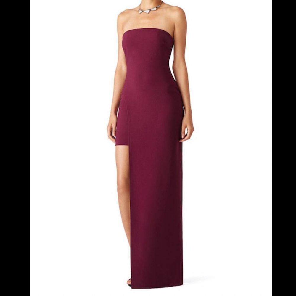 !SALE!: WEDDING & PROM SEASON DRESS: LIKELY: Plum/Maroon/ Demeyer Gown - Size 4P